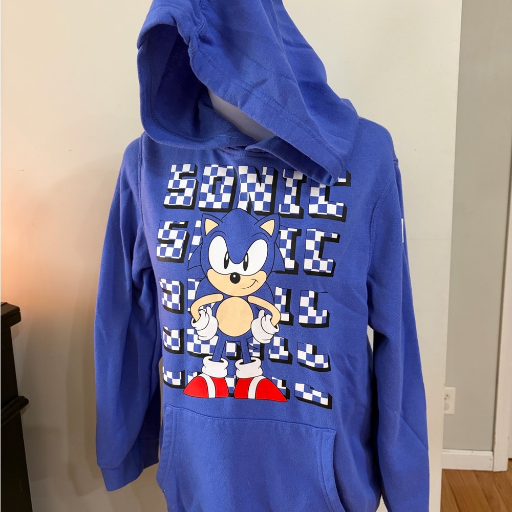 Kids Blue Sonic Hoodie